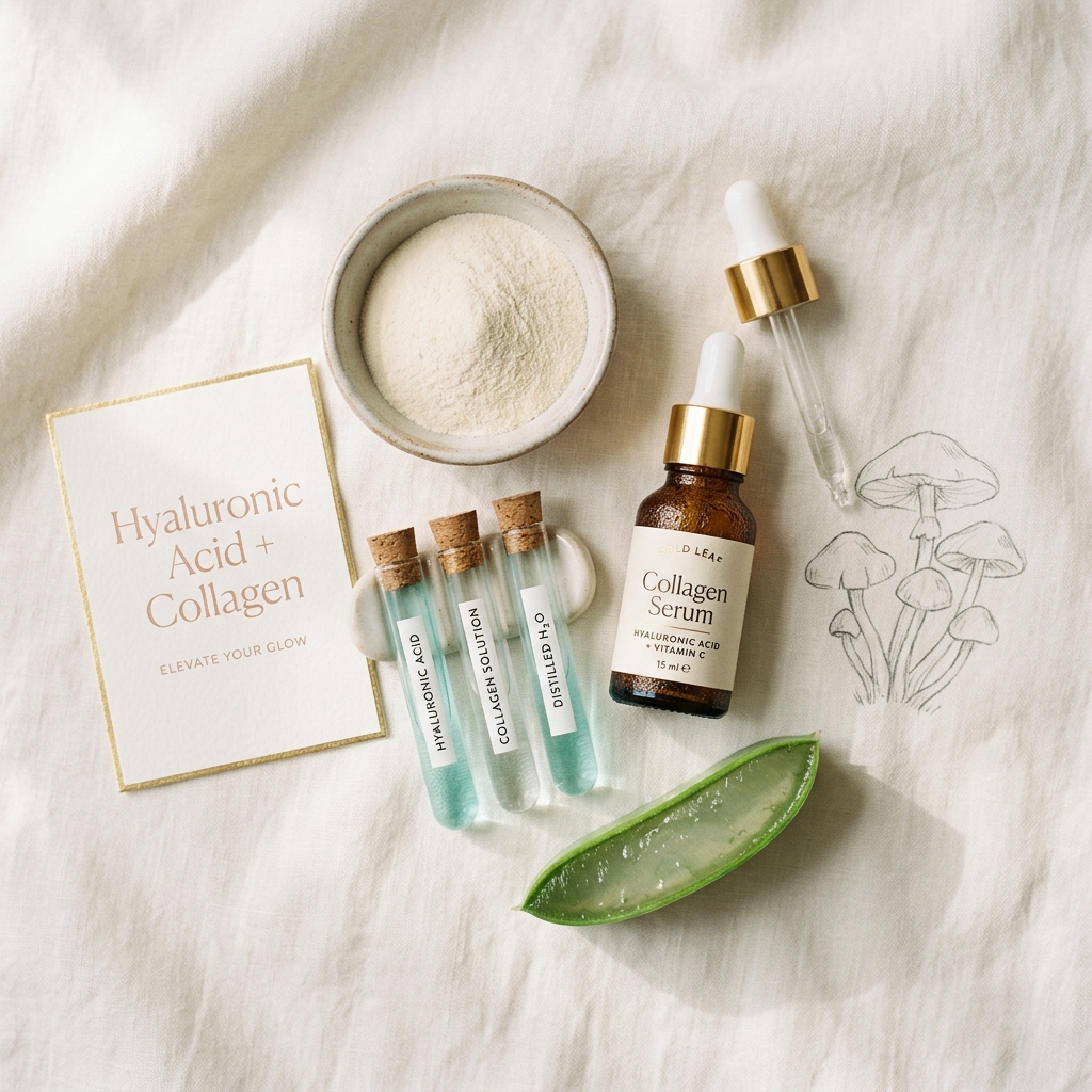 Collagen and hyaluronic acid ingredients editorial